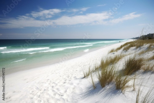 Beautiful Miramar beach in Destin, Florida. Generative AI