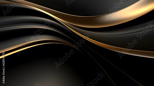 abstract background black and gold lines