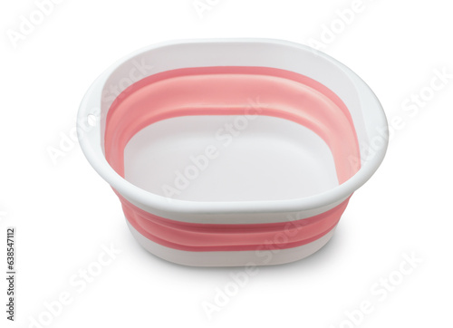 Empty collapsible silicone bowl