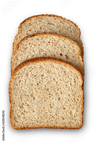 Obraz na plátně Fatias de pão de forma integral