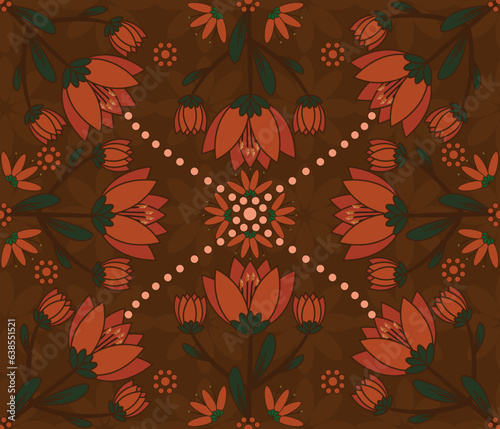 Batik seamless pattern