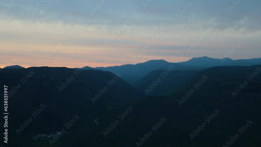 Time Lapse of Sunrise over European countryside Time Lapse of Sunrise over European countryside