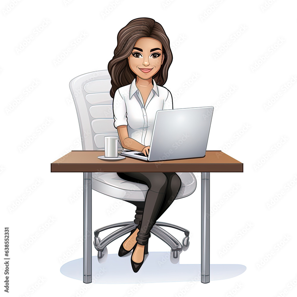 The concept of remote work or work from home, video conferencing ZOOM. illustration. Generative AI The concept of remote work or work from home, video conferencing ZOOM. illustration. Generative AI