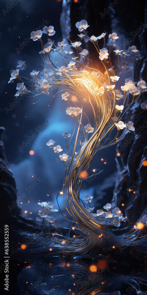 Fantasy flowering plant of the divine Fantasy flowering plant of the divine