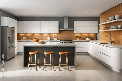 modern kitchen generative by AI technology