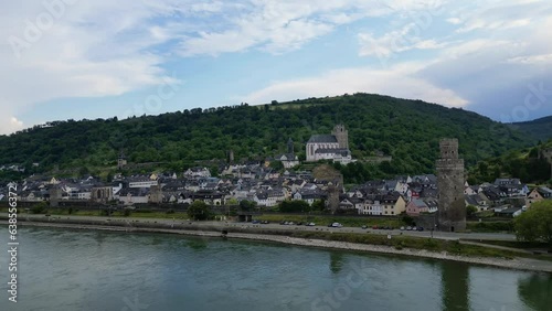 Wallpaper Mural Rhine river from above Drone 4K Torontodigital.ca