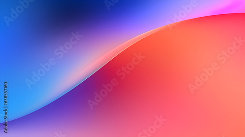 Abstract Gradient Trendy Neon Wave Shape Background. 3D Glow Wavy Light and Shadow Effect Wall.