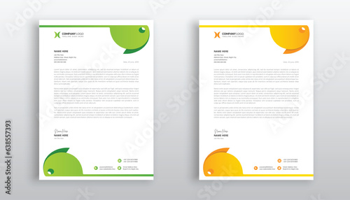 creative and modern business letterhead template