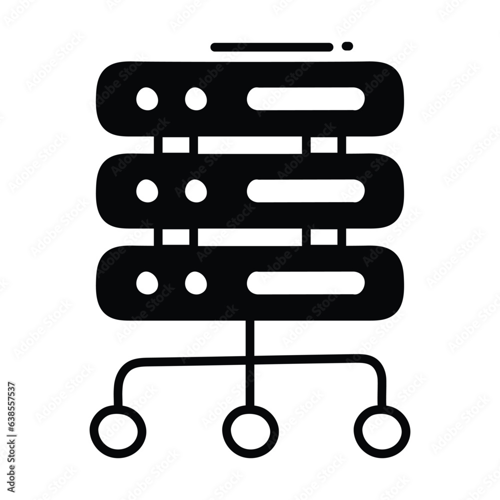 Server doodle Icon Design illustration. Business Symbol on White background EPS 10 File Server doodle Icon Design illustration. Business Symbol on White background EPS 10 File
