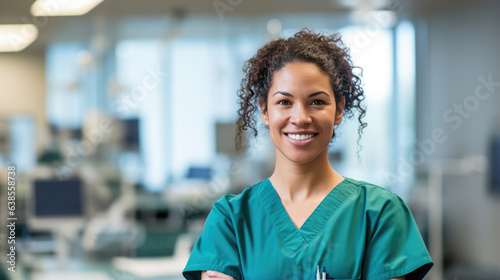 Portrait of a nurse in a hospital