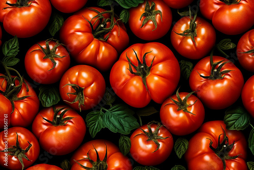 Fresh Tomatoes Background Pattern