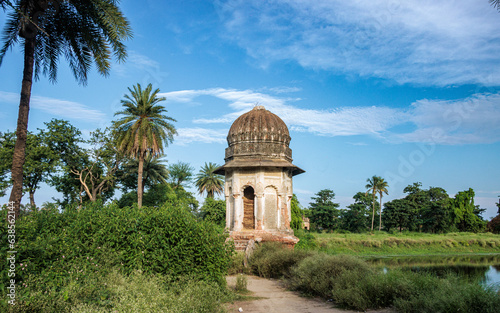 Picture of Navlakha Palace, also known as Rajnagar Palace, is a royal Brahmin palace in the town of Rajnagar. The palace was built by Maharaja Rameshwar Singh of Darbhanga. photo