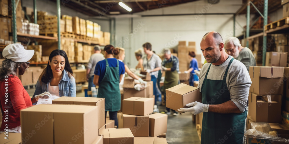 A group of People Volunteering. A group of People Volunteering.