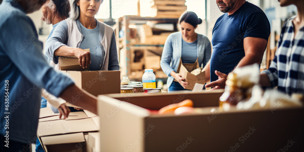 A group of People Volunteering. A group of People Volunteering.