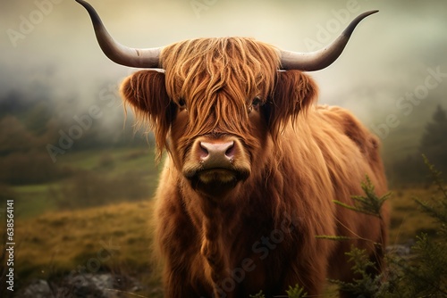 Close up of highland cattle