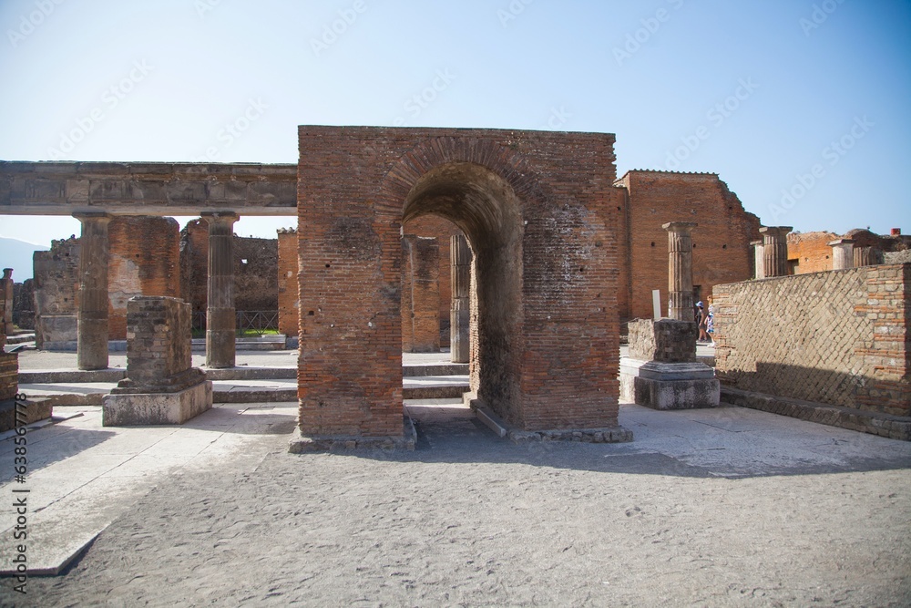 Views from around Pompeii near Naples, Italy