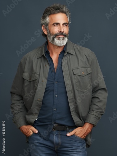 Attractive mature male port...