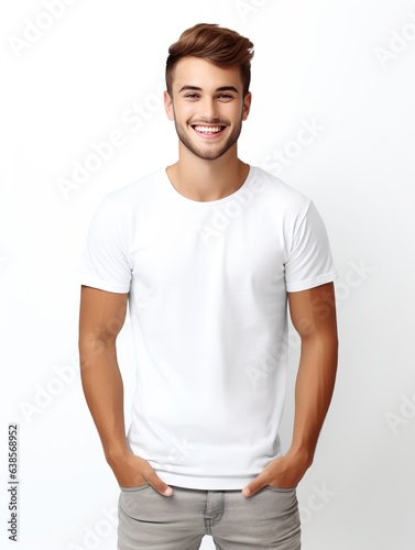 Attractive young man wearin...