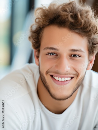 Attractive young man wearin...