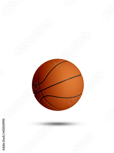 Basketball isolated on a white background as a sports. © Mariela