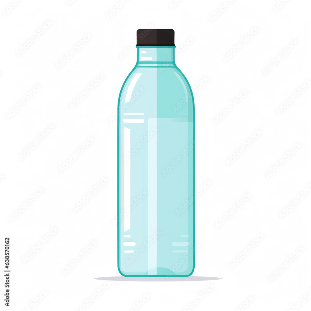 Sleek Plastic Bottle Icon in Vector Style Sleek Plastic Bottle Icon in Vector Style