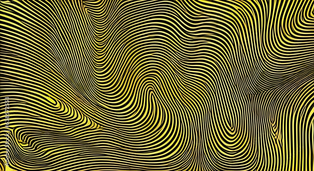 black and yellow pattern - generative ai