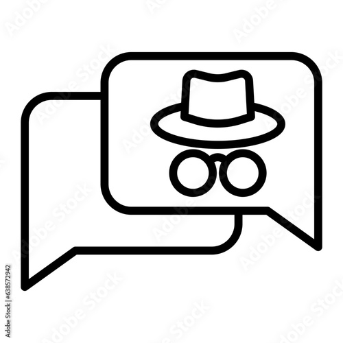 Outline Hacker Chat icon