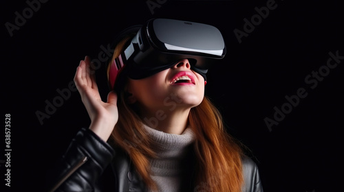 Woman Enjoying VR Technology © Andrii 