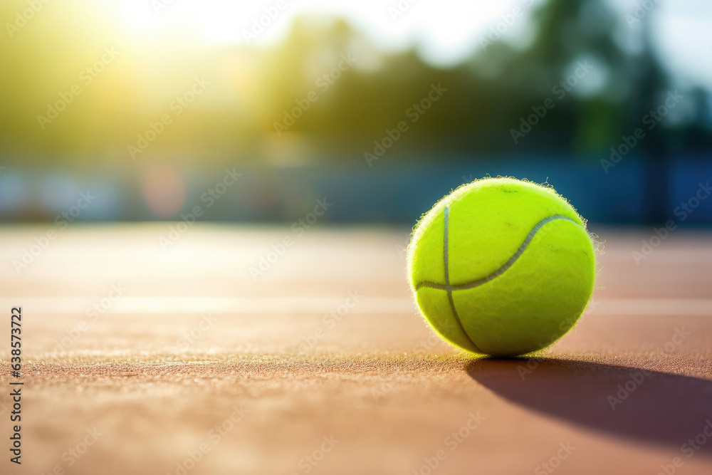 Tennis Equipment on the Court