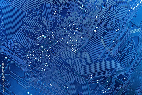 Canvas Print Circuit board. Electronic computer hardware