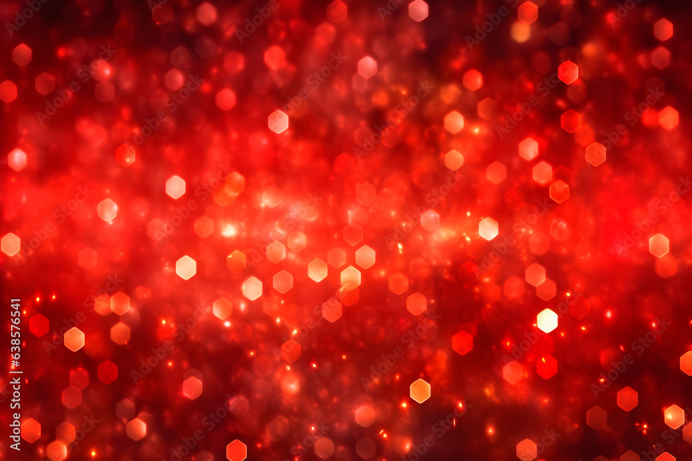 Abstract red defocused lights backgroud. Generative AI Abstract red defocused lights backgroud. Generative AI