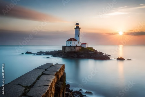 lighthouse on the island © Muhammad
