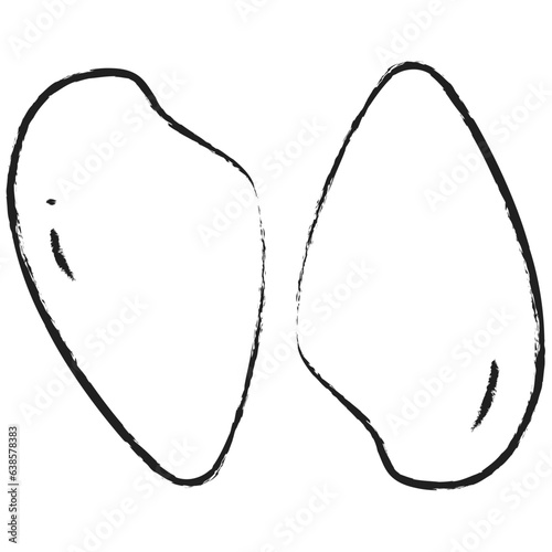 Hand drawn Chicken breast icon