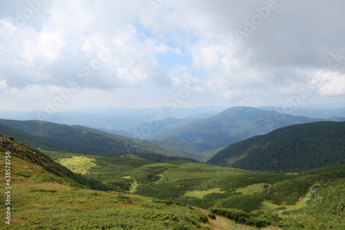 Beautiful summer landscape in the Carpathians, Ukraine
