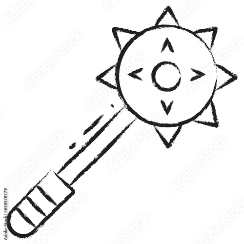 Hand drawn Mace icon