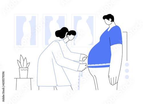 Metabolic syndrome abstract concept vector illustration.