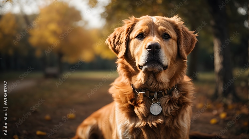 photo labrador retriever dog on the garden photo labrador retriever dog on the garden