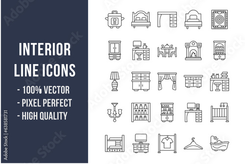 Interior Line Icons