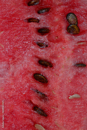 pink juicy watermelon with brown seeds