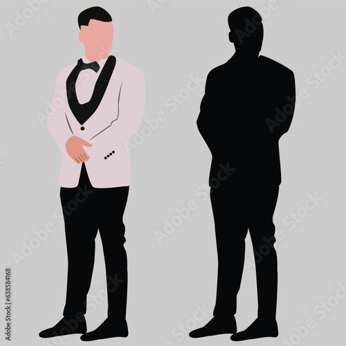 Silhouette of a men