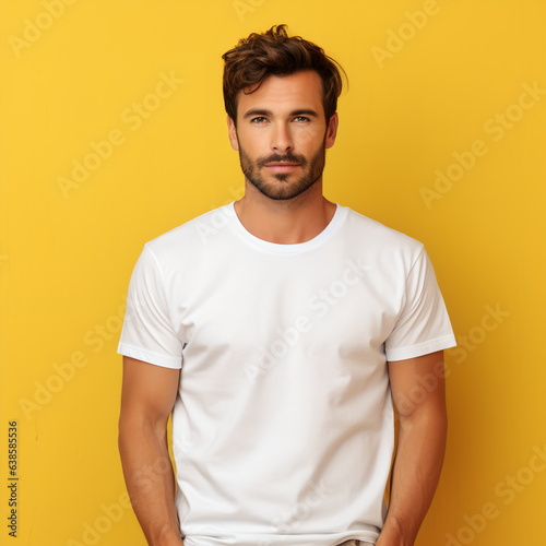 guy in basic white t-shirt
