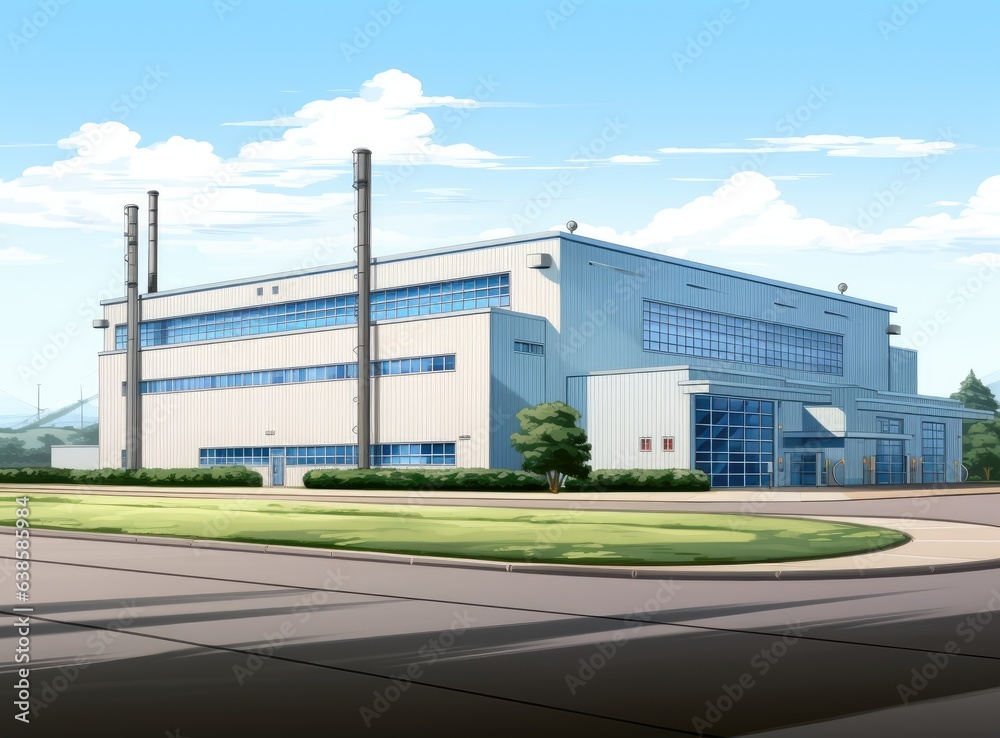 Building of a modern industrial enterprise Building of a modern industrial enterprise