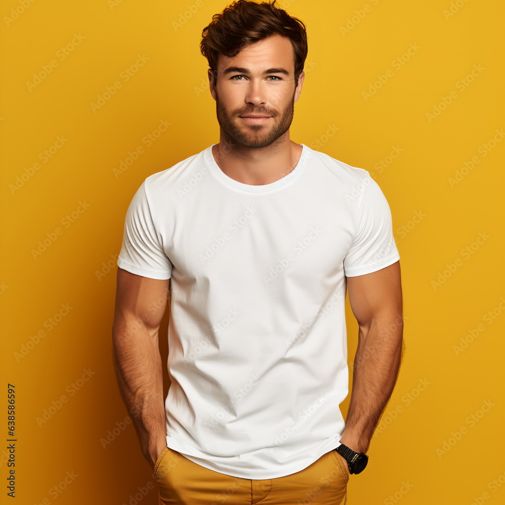 guy in basic white t-shirt guy in basic white t-shirt
