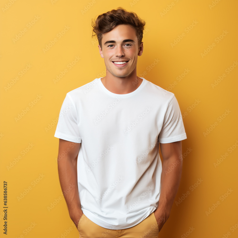 guy in basic white t-shirt guy in basic white t-shirt