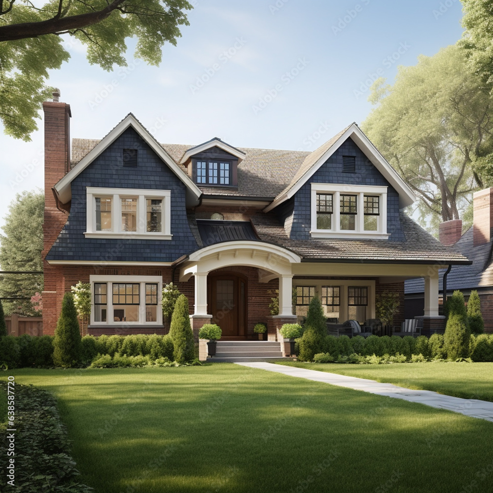 house in the park, Generative AI house in the park, Generative AI