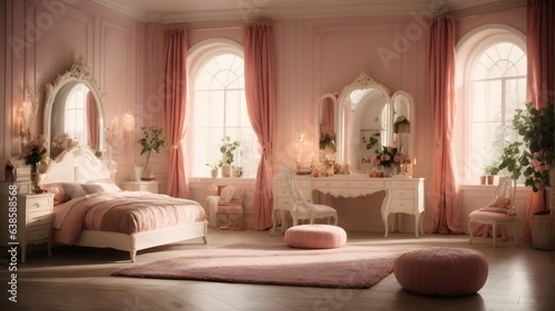 photo teenage girl room on the house