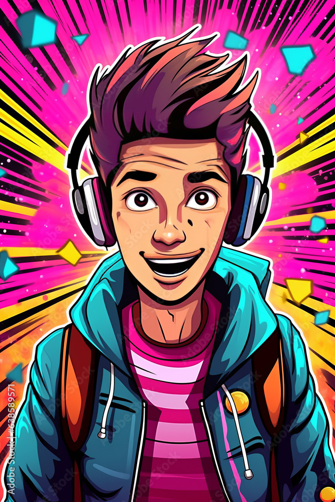 create crazy edit poster cartoon style, no text,Generative AI create crazy edit poster cartoon style, no text,Generative AI