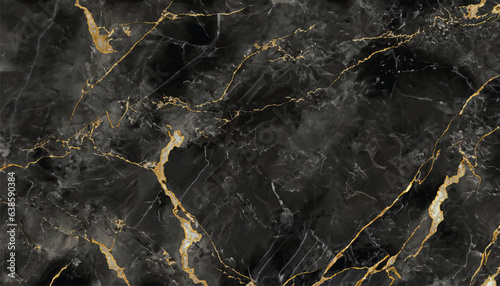 black Portoro marble with golden veins. Black golden natural texture of marble. abstract black, white, gold and yellow marbel. hi gloss texture of marble stone for digital wall tiles design.
