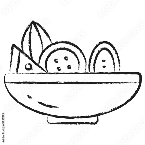 Hand drawn Grilled Cactus icon
