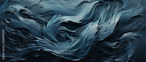 Closeup of abstract rough black art painting texture, with oil brushstroke.generative aI